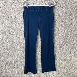 Betabrand Jeans Women’s Medium Stretch Pull On Blue Indigo Yoga Denim Bootcut